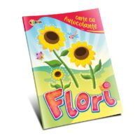 Caiet cu autocolante Flori
