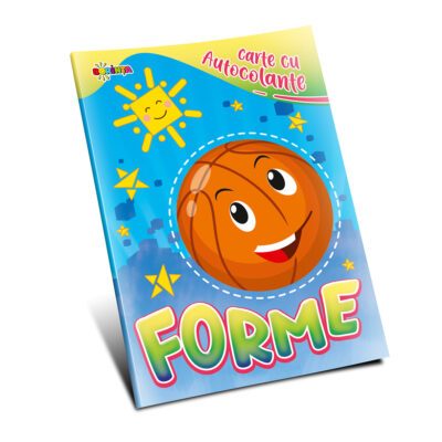 Caiet cu autocolante Forme