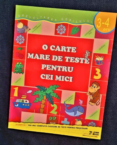 O carte Mare de Teste pentru cei mici 3-4 ani