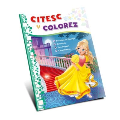 Citesc și colorez.  Cenușăreasa